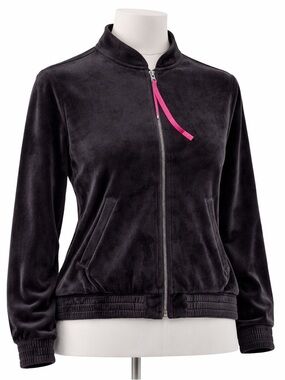 UGG Dark Gray Faux Fur Zip Up Lined Jacket- L